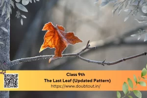 NCERT Solutions for Class 9 English Chapter 7 The Last Leaf (Updated Pattern)